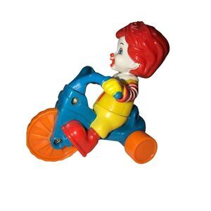 Ronald McDonald Happy meal tricycle bike toy Fast Food restaurant collectable‎